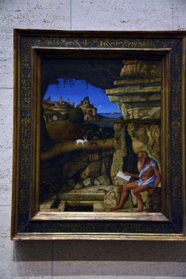 Saint Jerome Reading (1505) - Giovanni Bellini - 6341