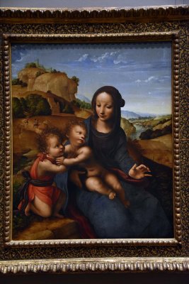 Madonna and Child with the Infant Saint John (c. 1505) - Attrib. to Fernando Yanez de la Almedina - 6448