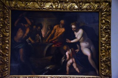 Venus and Cupid at the Forge of Vulcan (c. 1600) - Jacopo Palma il Giovane - 6624