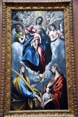 Madonna and Child with Saint Martina and Saint Agnes (1597-1599) - El Greco - 6646