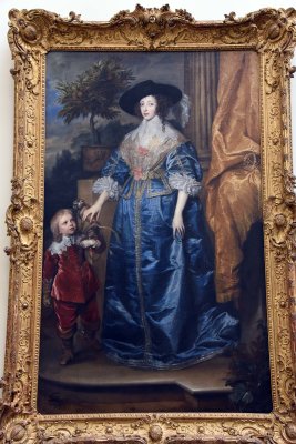 Queen Henrietta Maria with Sir Jeffrey Hudson (1633) - Sir Anthony van Dyck - 6658
