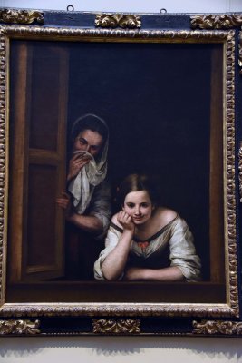 Two Women at a Window (1655-1660) - Bartolom Esteban Murillo - 6781