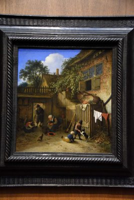 The Cottage Dooryard (1673) - Adriaen van Ostade - 7005