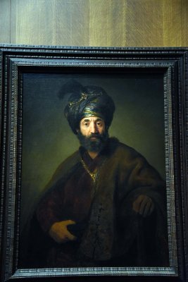 Man in Oriental Costume (1635) - Rembrandt van Rijn and Workshop - 7033