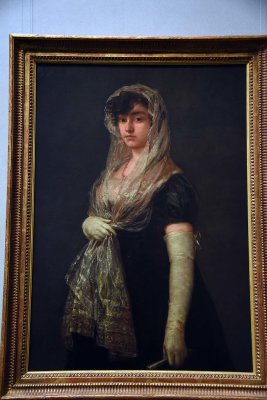 Young Lady Wearing a Mantilla and Basquina (1800-1805) - Francisco de Goya - 7124