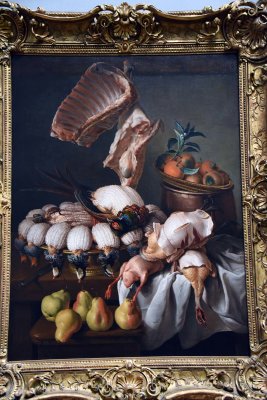 Still Life with Dressed Game, Meat, and Fruit (1734) - Alexandre-Franois Desportes - 7130