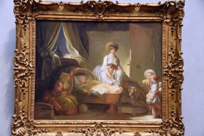 The Visit to the Nursery (c. 1775) - Jean-Honor Fragonard - 7168