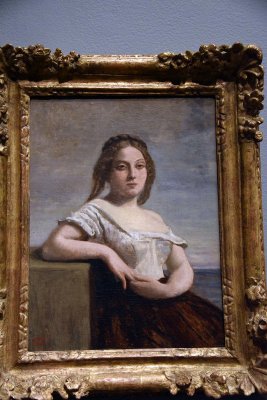 The Blonde Gascon (c. 1850) - Jean-Baptiste-Camille Corot - Smith College Museum of Art, Northampton - 7698