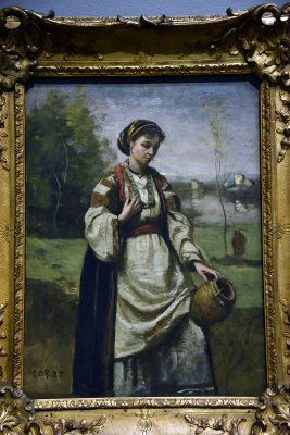 Bohemian Woman at the Fountain (c. 1865-1870) - Jean-Baptiste-Camille Corot - Philadelphia Museum of Art - 7707