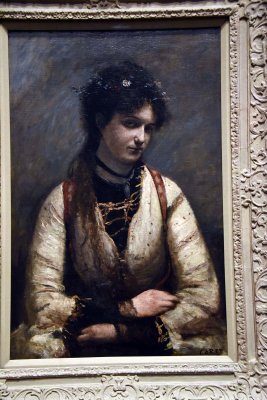 Mademoiselle de Foudras (1872) - Jean-Baptiste-Camille Corot - Glasgow Museum - 7722