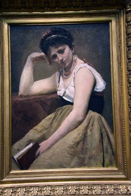 Interrupted Reading (c. 1870) - Jean-Baptiste-Camille Corot - The Art Institute of Chicago - 7734