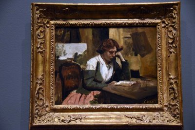Woman Reading in the Studio (c. 1868) - Jean-Baptiste-Camille Corot - 7757
