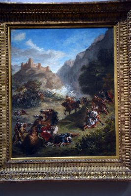 Arabs Skirmishing in the Mountains (1863) - Eugne Delacroix - 7834