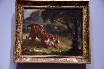 Tiger and Snake (1862) - Eugne Delacroix - 7849