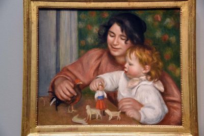 Child with Toys. Gabrielle and the Artist's Son, Jean (1895-1896) - Auguste Renoir - 7998