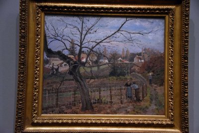 The Fence (1872) - Camille Pissarro - 8021