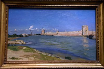 The Ramparts at Aigues-Mortes (1867) - Frdric Bazille - 8038