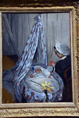 The Craddle - Camille with the Artist's Son Jean (1867) - Claude Monet - 8082