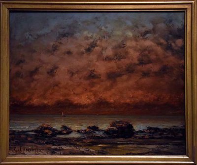 The Black Rocks at Trouville (1865-1866) - Gustave Courbet - 8147