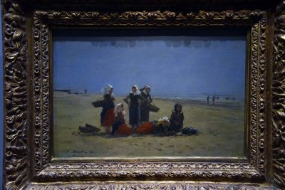 Women on the Beach at Berck (1881) - Eugne Boudin - 8170