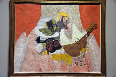 Fruit, Glass, and Mandolin (1938) - Georges Braque - 8860