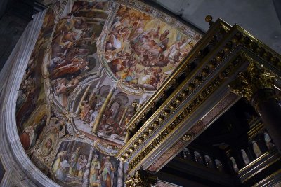Frescos (1577) by Giacomo Coppi in the raised tribune - 9960
