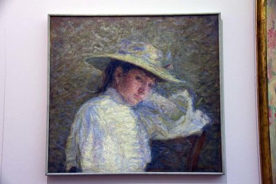 Portrait of a Girl in White; Portrait of a Teenager (1907) - Giuseppe Cominetti - 0876