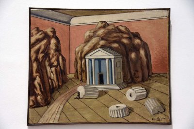 Il tempio nella stanza (1927) - Giorgio de Chirico - 1718
