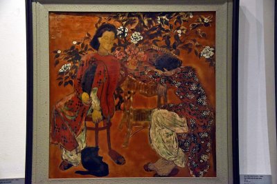 Two young girls and a cat (1943) - Nguyên Van Ty - 2666