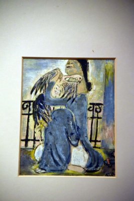 Woman holding a roster (1950) - Nguyên Tiên Chung - 2668