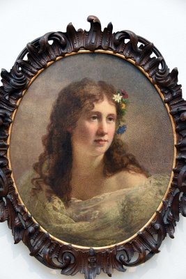 Lady in a White Gown (1868) - Johann Kler -4412