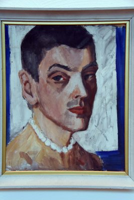 Self-Portrait with Pearls (ca. 1935) - Karl Prsimgi - 4715