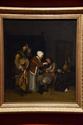 A Letter to a Sleeping Soldier (c. 1655-1660) - Workshop of Gerard ter Borch the Younger - 4863