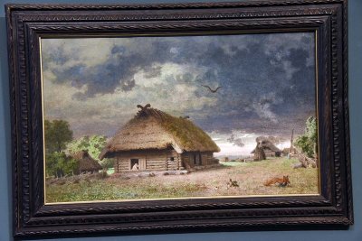 Homestead Birthplace. Landscape with a Cottage (1863) - Johann Kler - 4948