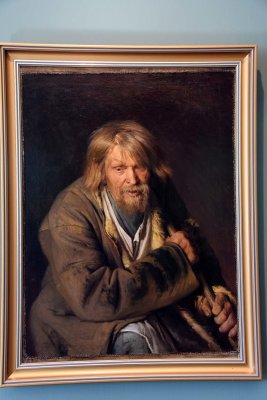 Old Man with a Crutch (1872) - Ivan Kramskoi - 5128