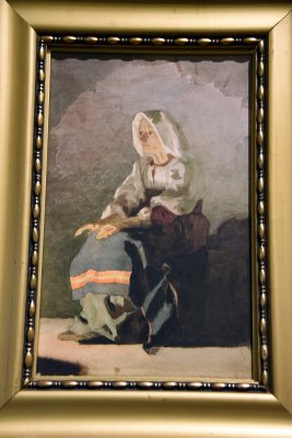 Old Woman in front of a Fire (1858) - Johann Kler - 5180