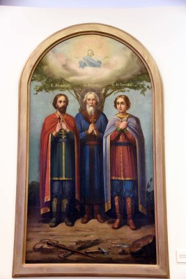 Three Holy Martyrs of Vilnius Anthony, John and Eustathius (19-20th c.) - Unknown artist - 7955