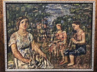Three Women in the Park (ca. 1934) - Vladas Eidukevicius - 9077