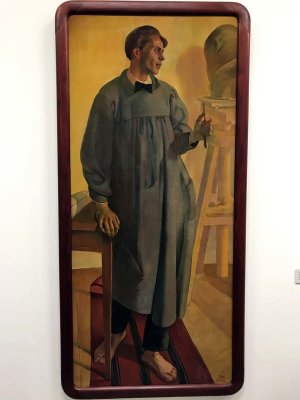 Portrait of Sculptor Japolas Jakimavicius (1922) - Ludomir Slendzinski - 9110