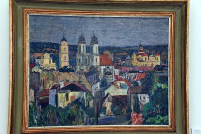 A View of Vilnius from a Hill (1943) - Viktoras Vizgirda - 8605