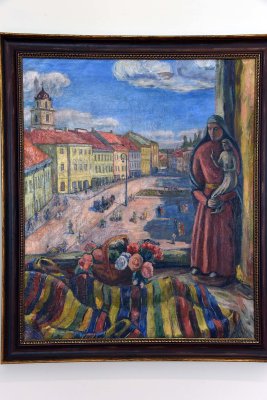 Vilnius Through a Museum Window (1944) - Adolfas Valeska - 8633