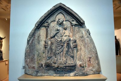 Madonna on the Throne of Solomon. The Krakovo Madonna (1265-1270) - Master of Solcava Madonna - 1375