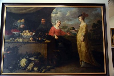 Lady at the Market (c. 1650) - Antwerp School - 1453