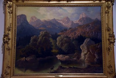 View of Mt Triglav from Bohing (1861) - Anton Karinger - 1654