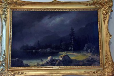 Lago di Fusine in Stormy Weather (1852) - Marko Pernhart - 1671