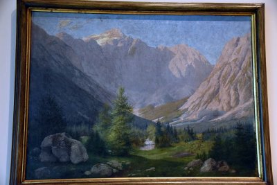Vrata Valley with Triglav (1900-05) - Heinrich Wettach - 1673