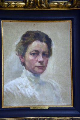 Self-Portrait in White (c. 1910) - Ivana Kobilca - 1854