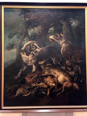 Two Dogs and a Game (18th c.) - Angelo Maria Crivelli, il Crivellone - 0245