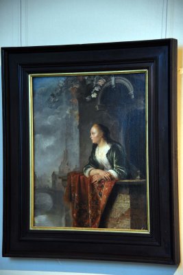 Young Lady on a Balcony (17th c.) - Gerard Dou - 3739