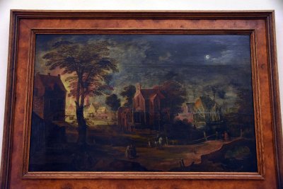 Village at Full Moon (16-17th c.) -  Joos II. de Momper & Jan l. Brueghel - 3832